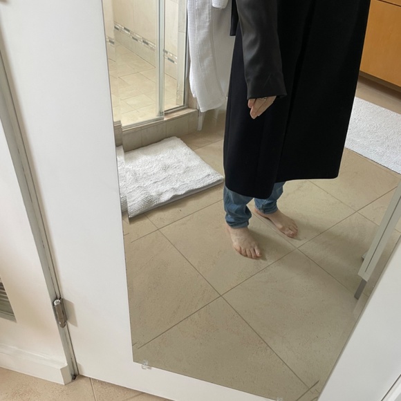 All Saints  NWT black wool coat US8 - Picture 7 of 7